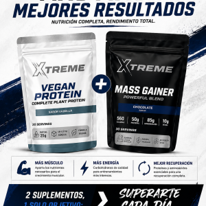 Combo de Proteina Vegan y Mass Gainer